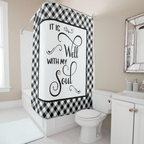 It is well   shower curtain