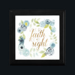 It Is Well - Walk by Faith Not by Sight Gift Box<br><div class="desc">It Is Well I by Studio W. Features a beautiful floral border with the phrase "Walk by Faith,  Not by Sight."</div>