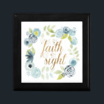 It Is Well - Walk by Faith Not by Sight Gift Box<br><div class="desc">It Is Well I by Studio W. Features a beautiful floral border with the phrase "Walk by Faith,  Not by Sight."</div>