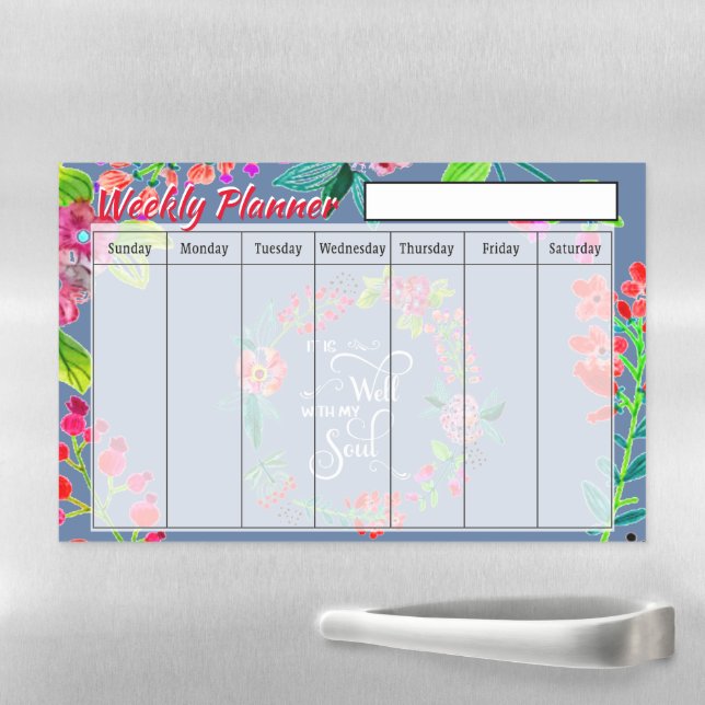 It is well weekly planner  magnetic dry erase sheet (In Situ)