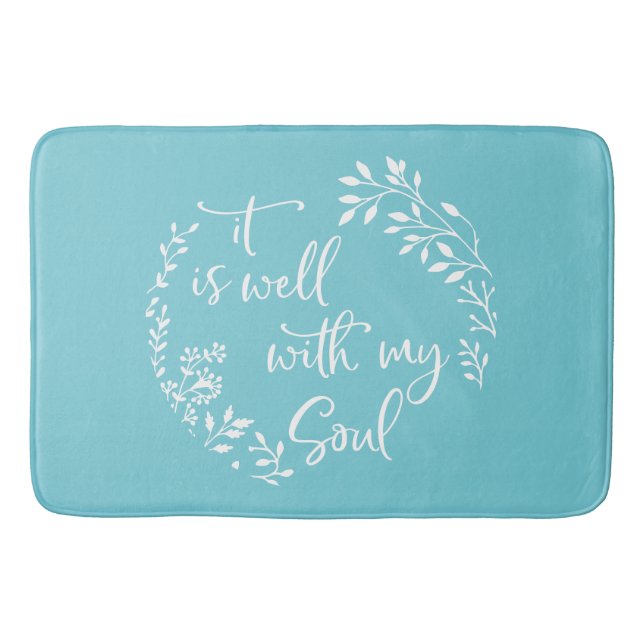 It Is Well With My Soul Bath Mat (Front)