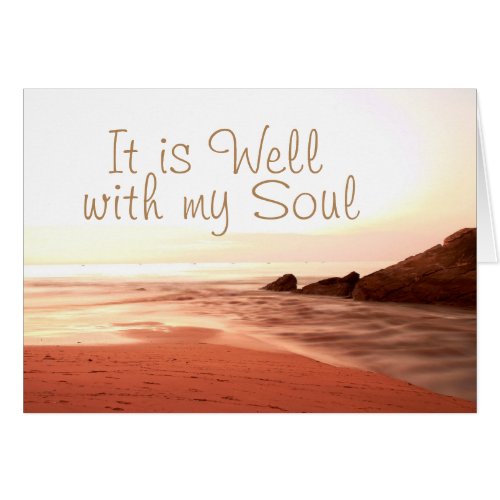It is Well With My Soul Beloved Hymn Card