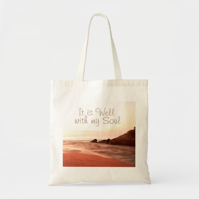 It is Well With My Soul, Beloved Hymn Tote Bag (Front)