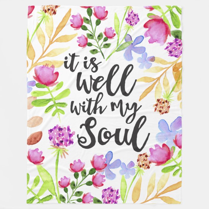 It Is Well With My Soul 40x60 Large Soft Fleece Blanket