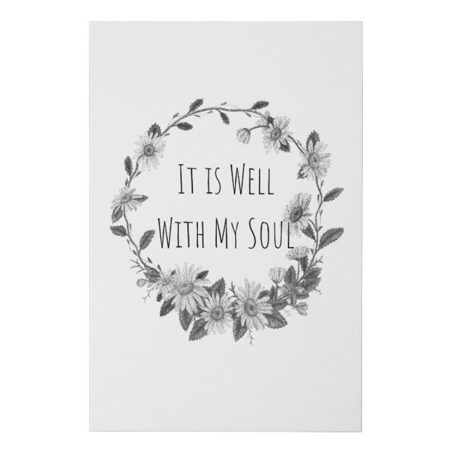 It Is Well With My Soul Canvas Print (Front)