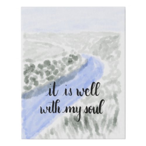 It Is Well With My Soul Canvas Wall Print