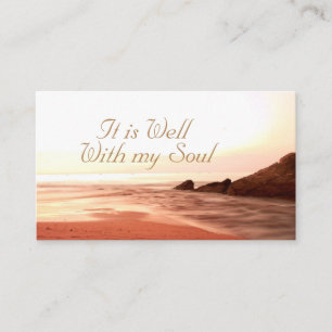 It is Well With My Soul, Christian Hymn Business Card