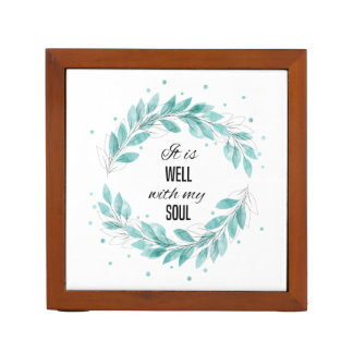 It is Well with My Soul Desk Organizer