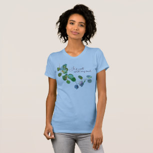 It Is Well With My Soul Eucalyptus Floral Faith T-Shirt