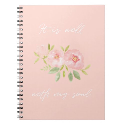 It is well with my soul Floral Journal