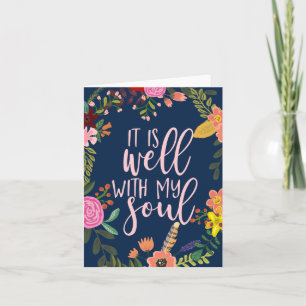 It Is Well With My Soul, Hymn, Bible, Quote Card