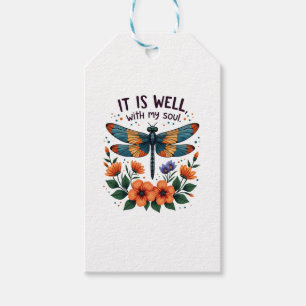 It Is Well With My Soul Inspirational Quote (1) Gift Tags