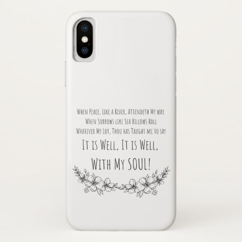 It is Well with my Soul iPhone  iPad case