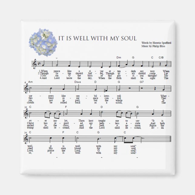 It is well with my soul magnet (Front)