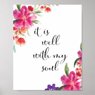 It is well with my soul poster