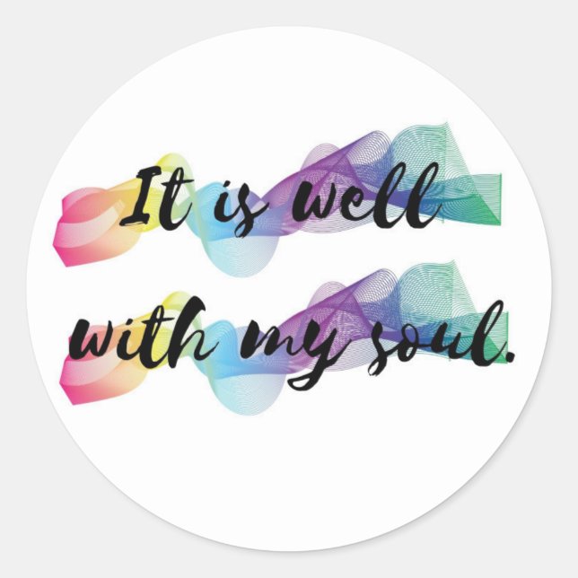 It is Well With My Soul Sticker (Front)