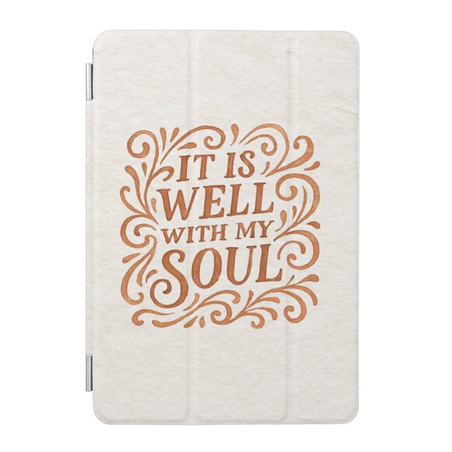 It is Well With My Soul Typography iPad Mini Cover (Front)