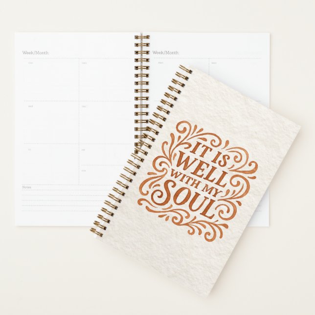 It is Well With My Soul Typography Planner (Display)