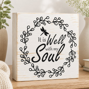 It Is Well With My Soul Wood Box Sign