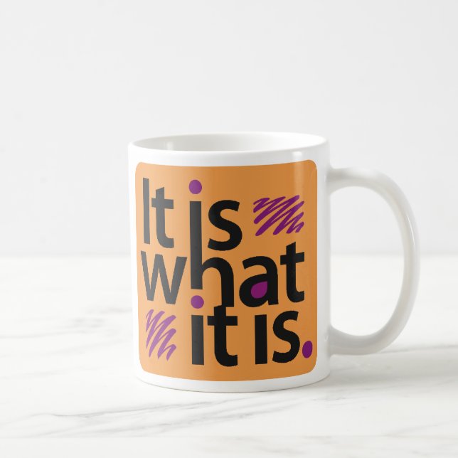 It is what it is. coffee mug (Right)