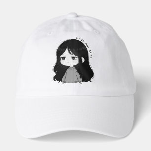 It Is What It Is Relatable Chibi Girl Illustration Hat