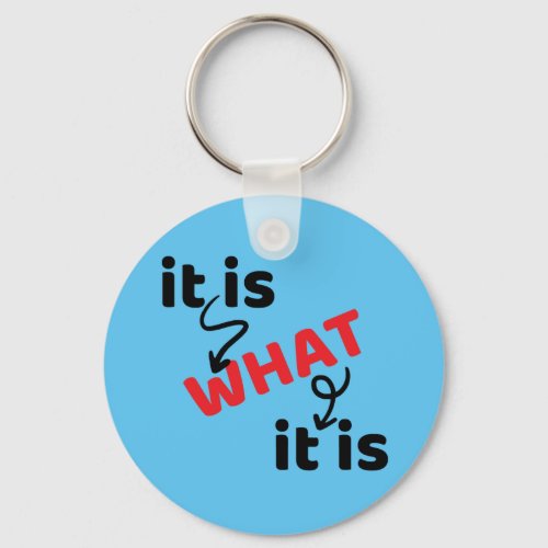 It Is What It Is _ Sayings And Quotes Keychain