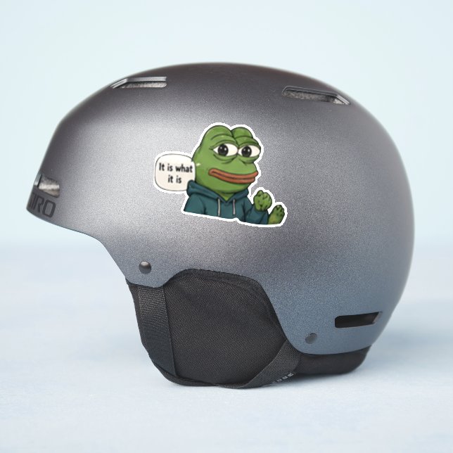 It Is What It Is  Sticker (Helmet Side)