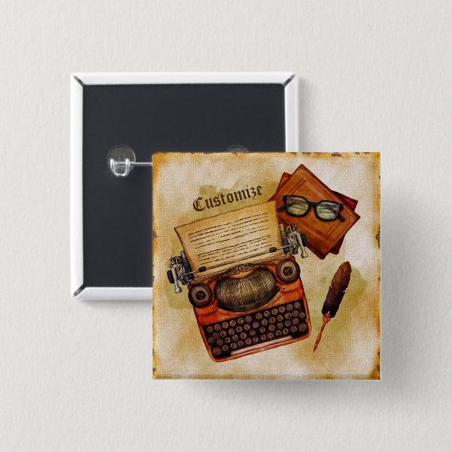 It Is Written Vintage  Button (Front & Back)