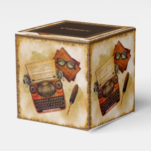 It Is Written Vintage Cube Favor Boxes