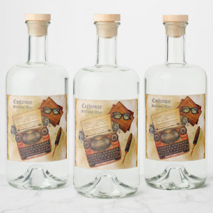 It Is Written Vintage Liquor Bottle Label