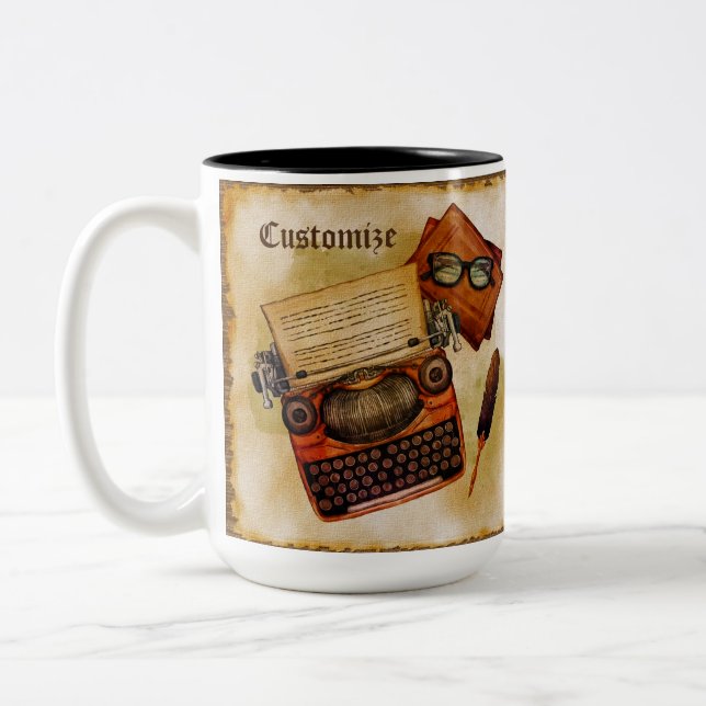 It Is Written Vintage Two-Tone Coffee Mug (Left)