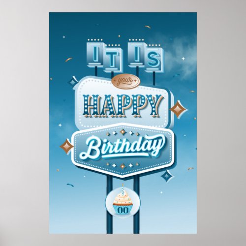 It is Your Happy Birthday Poster 24x36