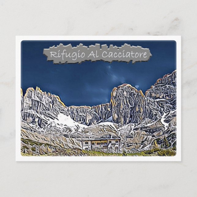 IT Italy - alpine hut Al Cacciatore - Dolomiti - Postcard (Front)