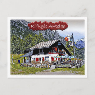 IT Italy - alpine hut Antelao - Postcard