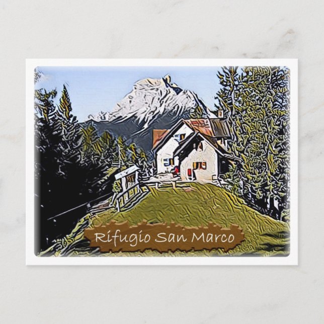 IT Italy - alpine hut San Marcoi - Postcard (Front)