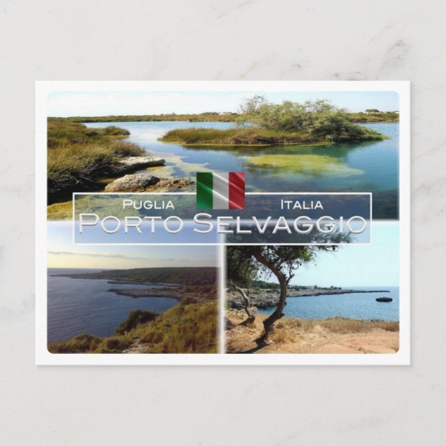 IT Italy - Apulia - Porto Selvaggio - Postcard (Front)