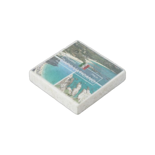 IT Italy - Calabria - Capo Vaticano - Stone Magnet (Angled)