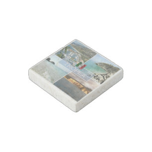 IT Italy - Calabria -Tropea - Spiaggia del Cannone Stone Magnet
