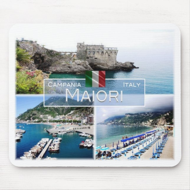 IT Italy - Campania - Maiori - Torre Normanna - Mouse Pad (Front)