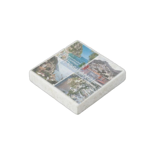 IT Italy - Campania - Positano - Stone Magnet (Angled)