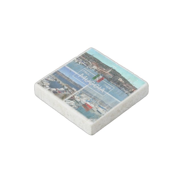 IT Italy - Friuli Venezia Giulia - Muggia - Stone Magnet (Angled)