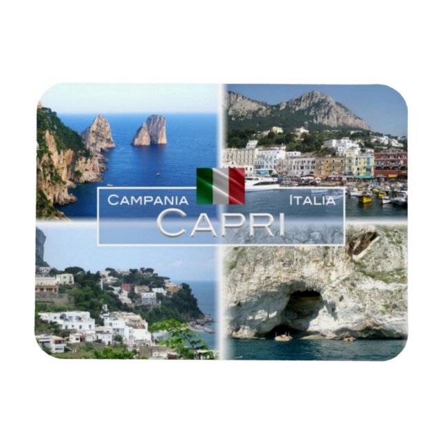 IT Italy - Isola di Capri - I Faraglioni - Magnet (Horizontal)