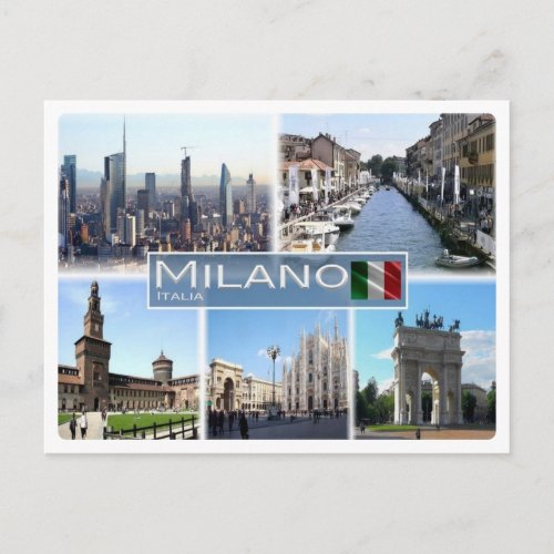 IT Italy _ Italia _ Milano _ Postcard