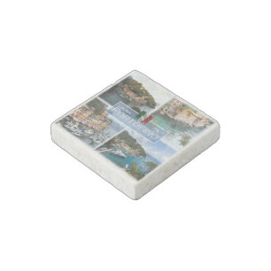 IT Italy - Liguria - Portofino - Stone Magnet