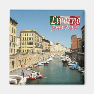 IT-Italy-Livorno-Fosso Reale & Nineteenth Center P Magnet