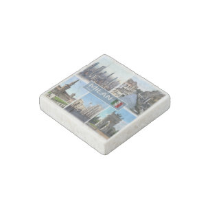 IT Italy - Lombardy - Milan - Stone Magnet