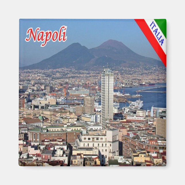 IT - Italy - Naples - Panorama Historical Center Magnet (Front)