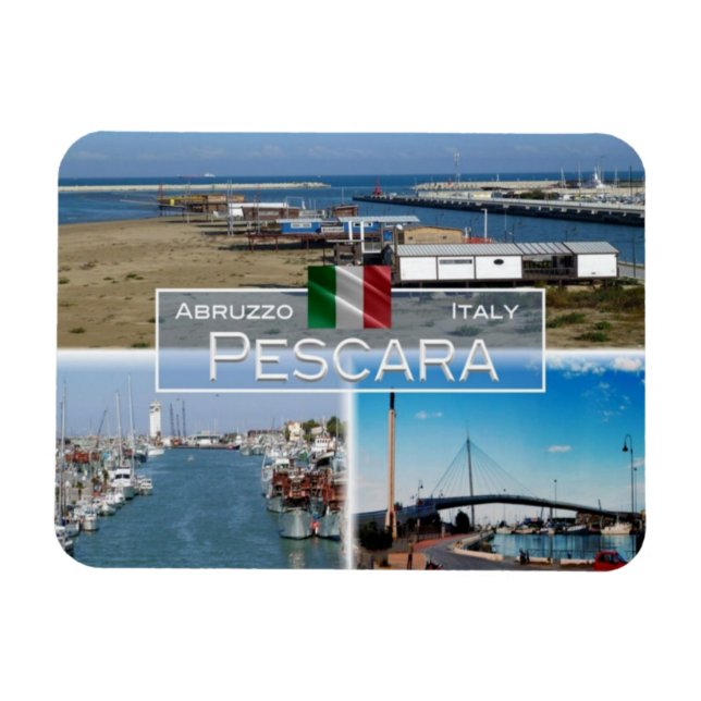 IT Italy - Pescara - The Sea Bridge -  - Magnet (Horizontal)