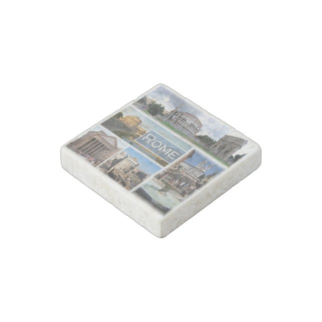 IT  Italy - Rome - The Colosseum - Stone Magnet (Angled)
