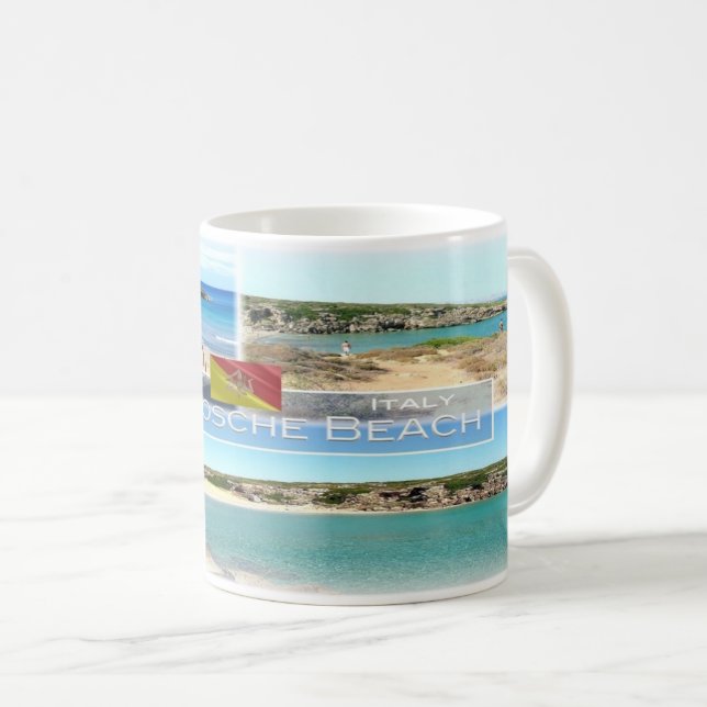 IT Italy - Sicily - Calamosche Beach - Coffee Mug (Front Right)